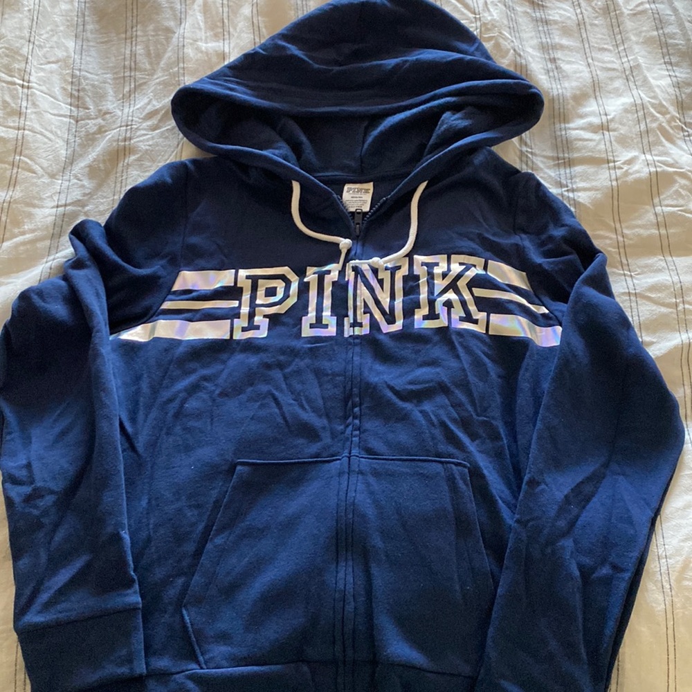 Brand new never worn Pink zip hoodie